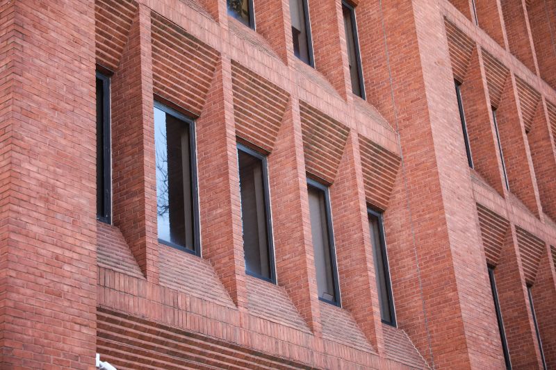 Restoration of an old brick building